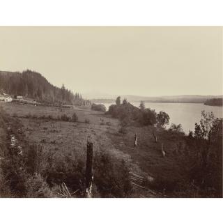 Carleton E. Watkins - Mt. Hood From Near Vancouver