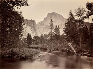 Carleton E. Watkins - Tacoye, The Half-Dome, 5500 feet, Yosemite, 1865-66