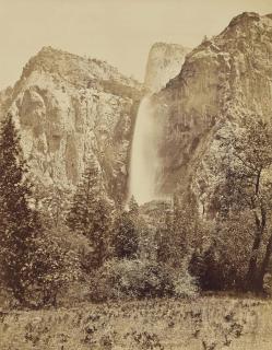 Carleton E. Watkins - The Bridalveil Fall, Yosemite, 1865-1866