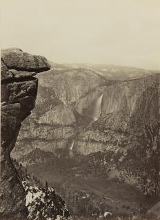 Carleton E. Watkins - The Yosemite Falls, From Glacier Point, Yosemite