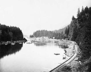 Carleton E. Watkins - Tooth Bridge, Columbia River