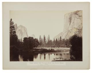 Carleton E. Watkins - \'View Down The Valley From The Ferry Bend, Yosemite\'