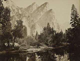 Carleton E. Watkins - \'Yosemite Valley, The Three Brothers\' 