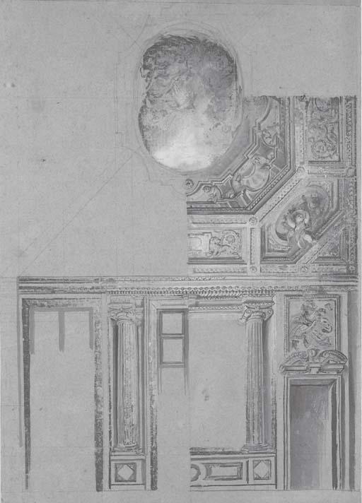 Carlo Alberto Baratta - Etudes pour un plafond et un mur