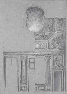 Carlo Alberto Baratta - Etudes pour un plafond et un mur