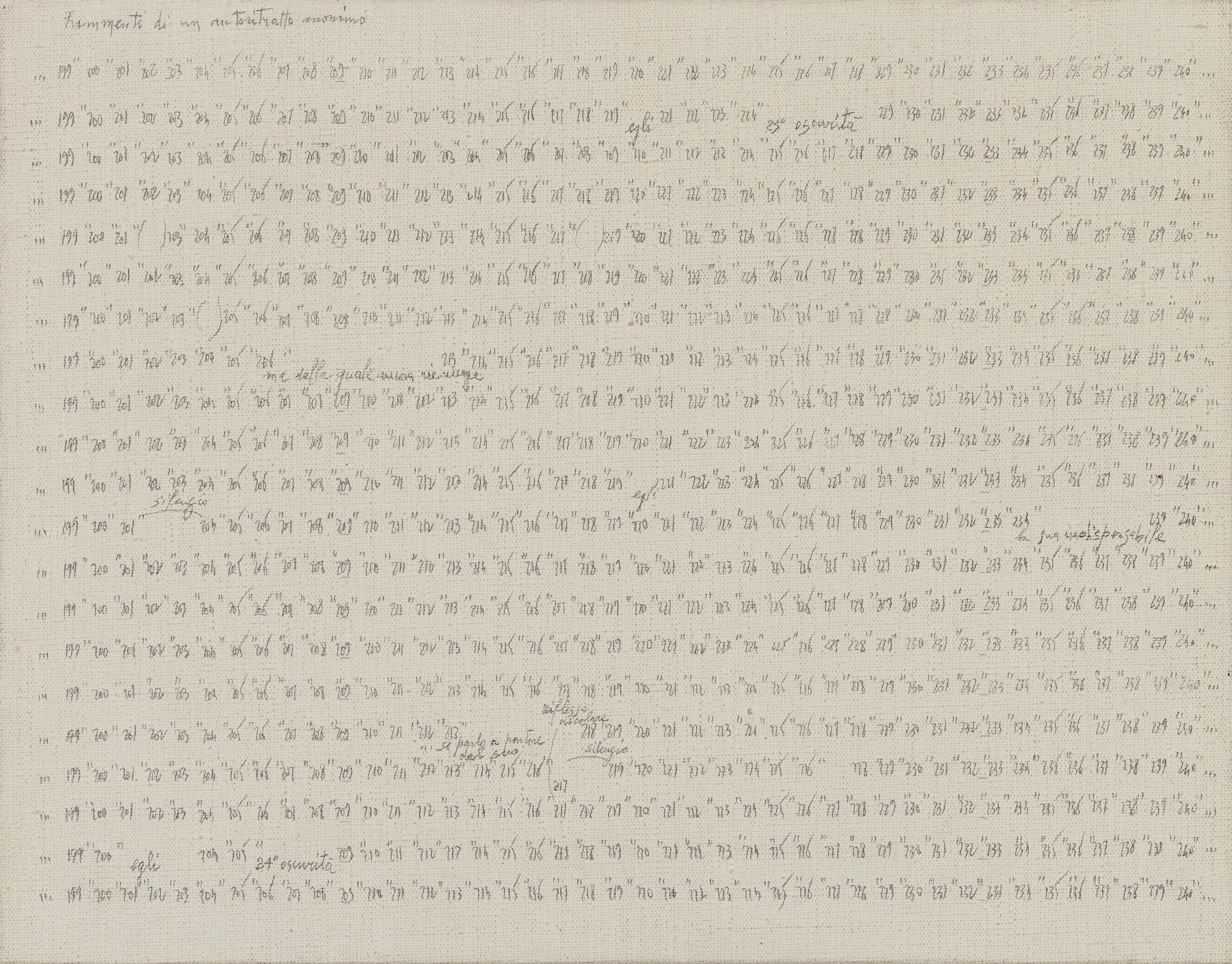 Carlo Alfano - Frammenti di un autoritratto anonimo Nr.24