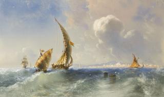 Carlo Bossoli - Italian High Seas Near Alicante