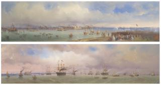 Carlo Bossoli - The Great ’Peace Review of the Fleet’ held at Spithead on 23 April 1856, following the conclusion of the Crimean War