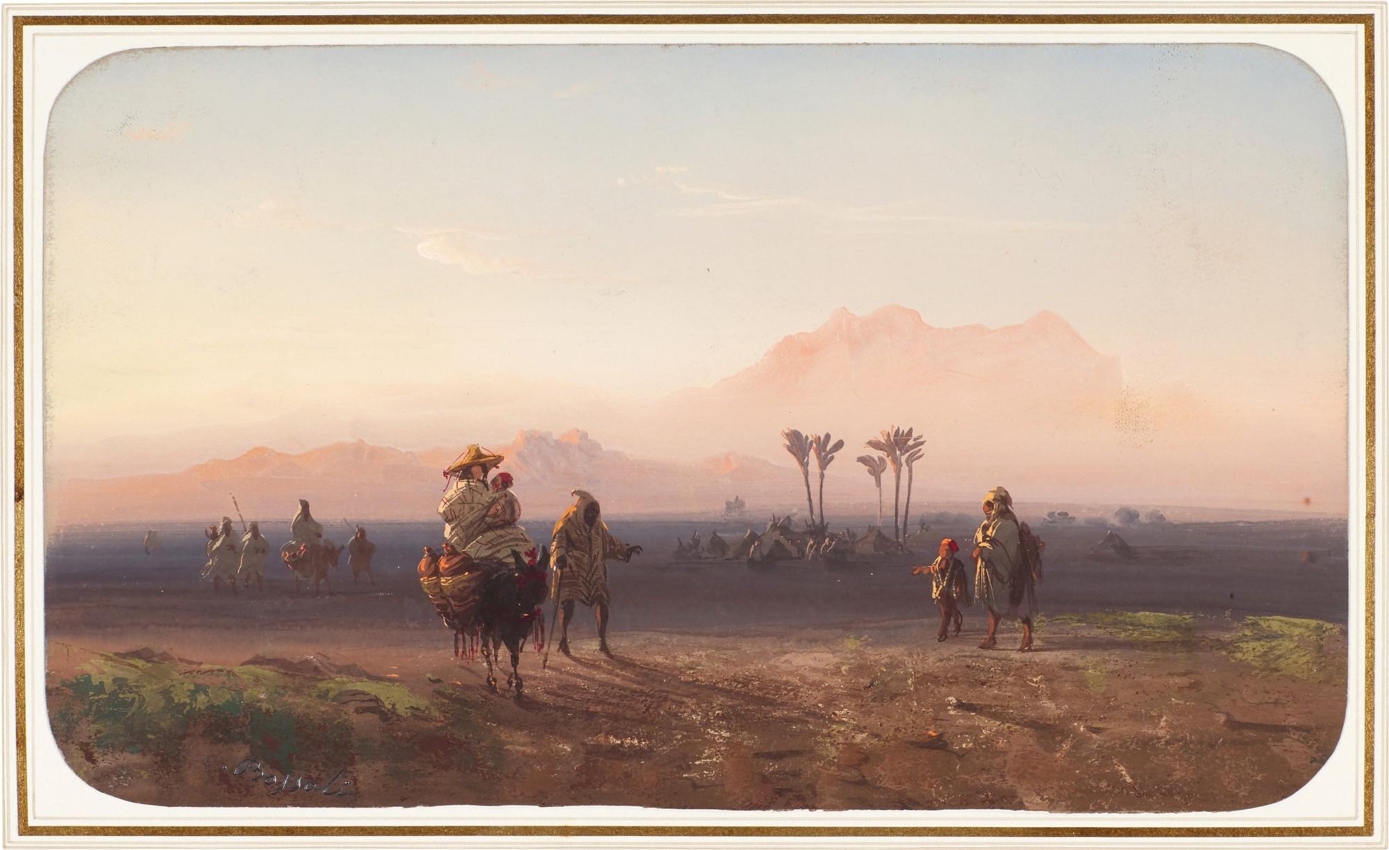 Carlo Bossoli - View of the desert