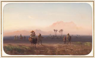 Carlo Bossoli - View of the desert