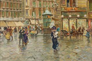 Carlo Brancaccio - „effetto di pioggia“ (in Neapel bei Regen).