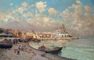 Carlo Brancaccio - Mount Vesuvius from Procida