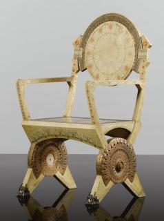 Carlo Bugatti - `Profil De Jeune Fille\' Armchair