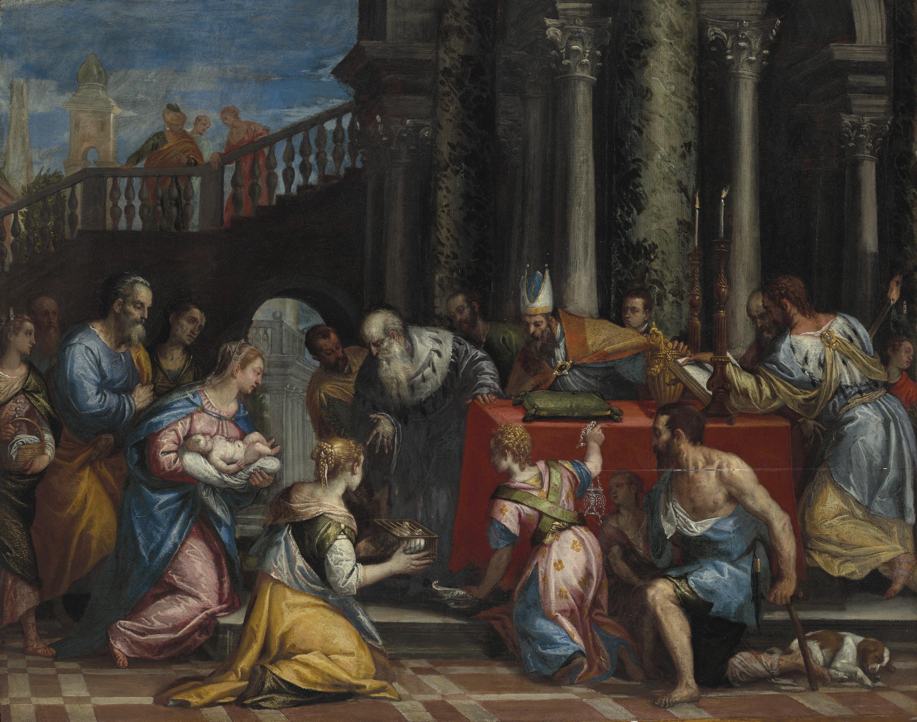 Carlo Caliari - The presentation in the temple