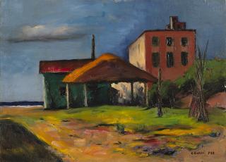 Carlo Carrà - Case nel sole