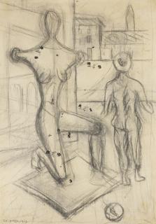 Carlo Carrà - La Piazza