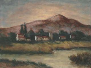 Carlo Carrà - Paesaggio A Forte Dei Marmi