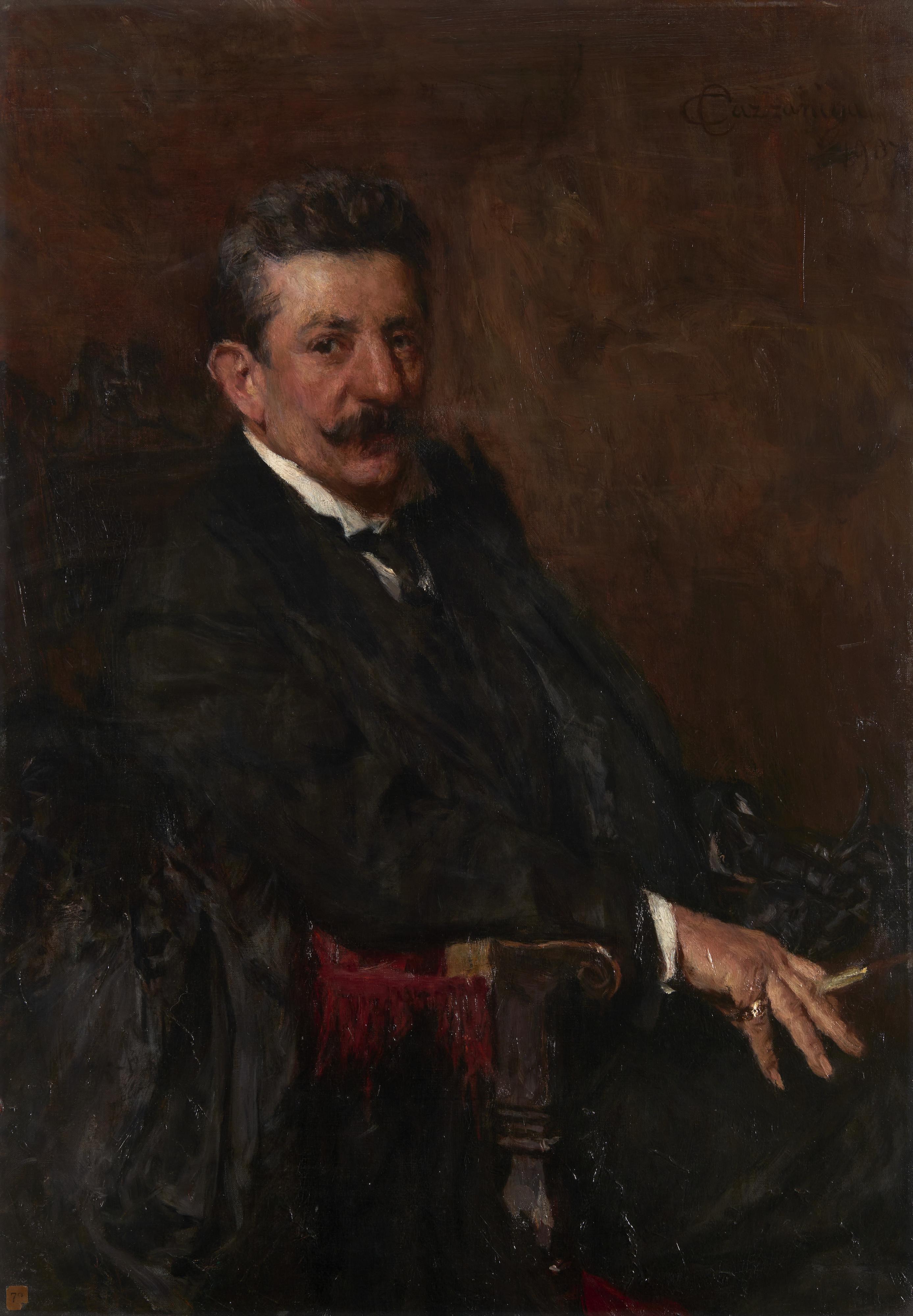 Carlo Cazzaniga - Ritratto del Ragionier Cazzaniga