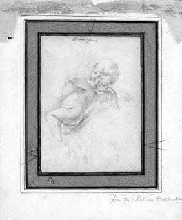 Carlo Cignani - A putto holding an urn