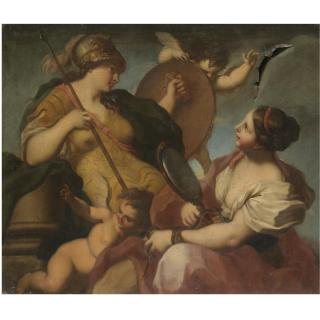 Carlo Cignani - An Allegorical Scene With Wisdom And Prudence