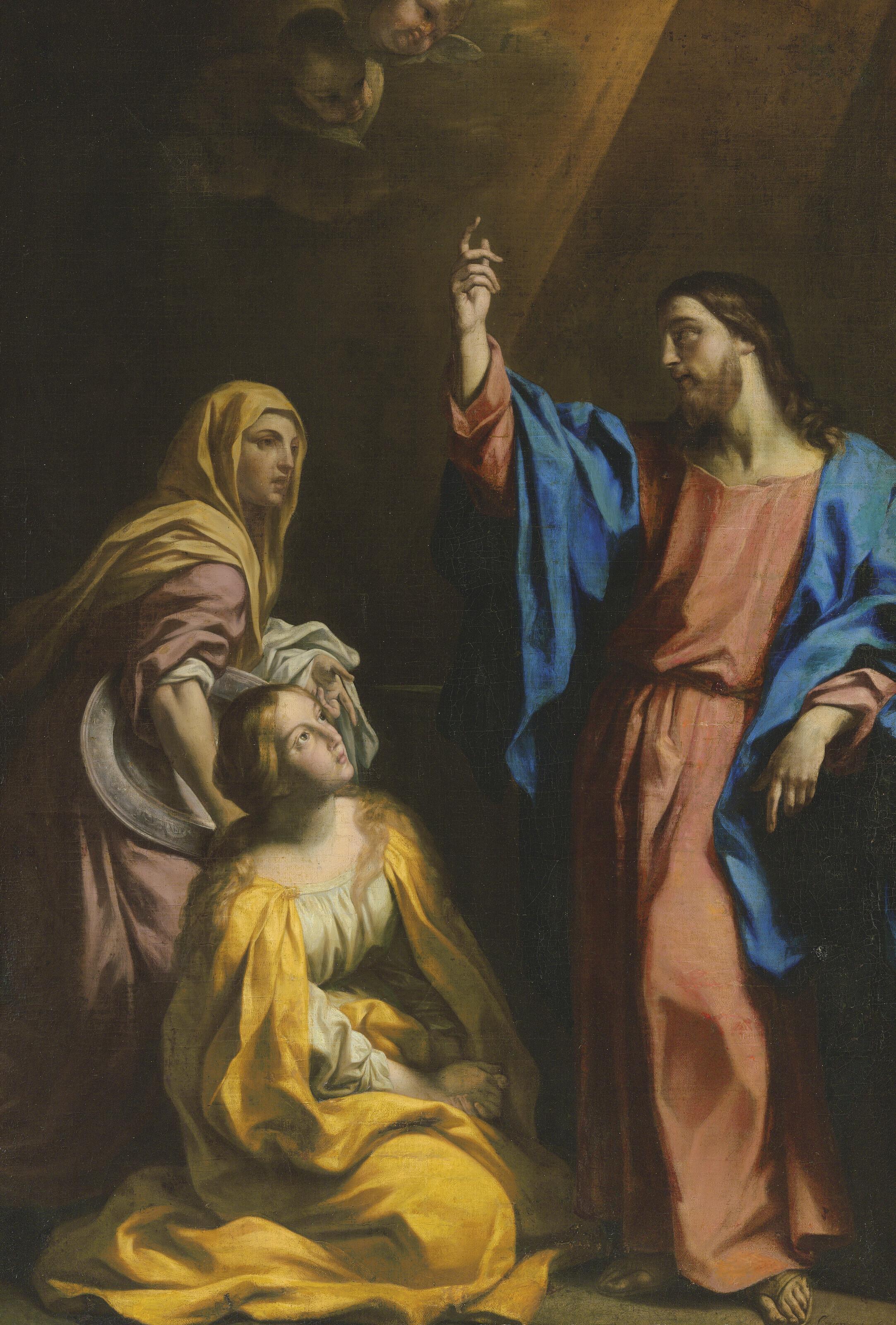 Carlo Cignani - Christ appearing to Mary Magdalen and Martha
