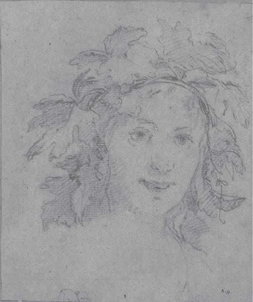 Carlo Cignani - Tête de Bacchus