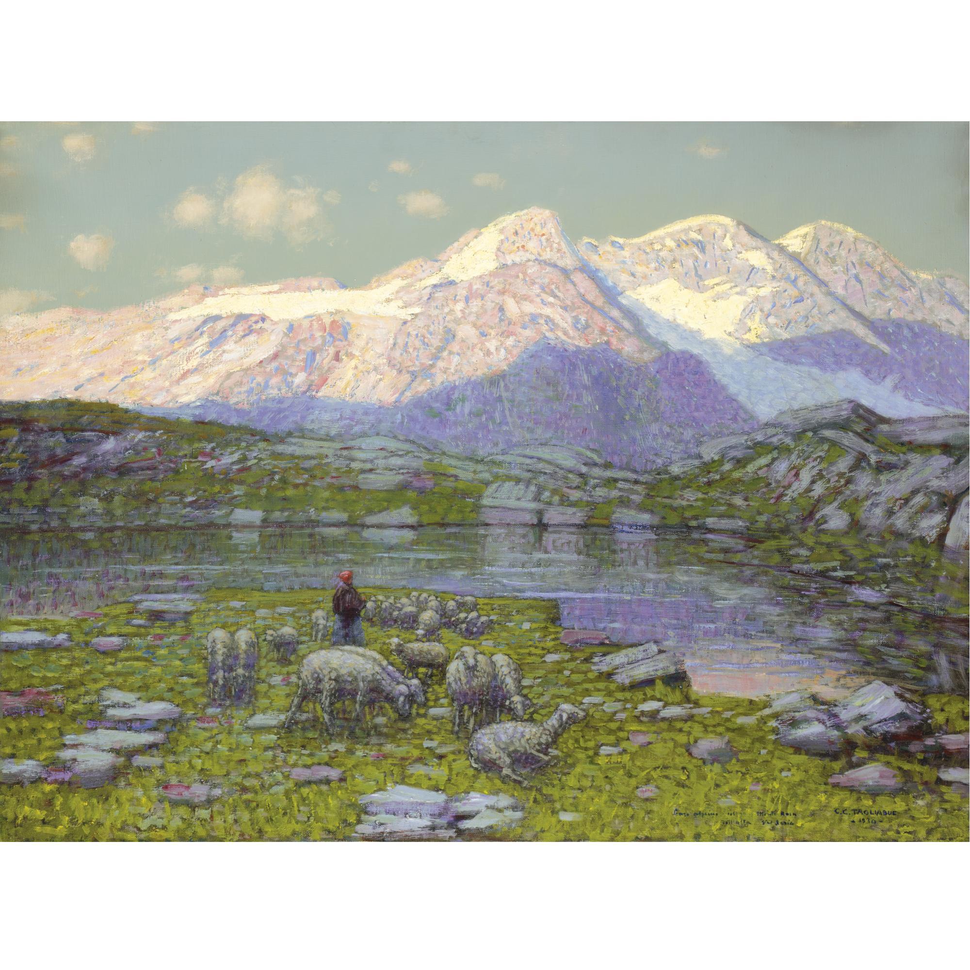 Carlo Costantino Tagliabue - Lago Alpino Del Monte Rosa Nell\'Alta Val Sesia