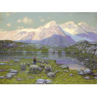 Carlo Costantino Tagliabue - Lago Alpino Del Monte Rosa Nell\'Alta Val Sesia