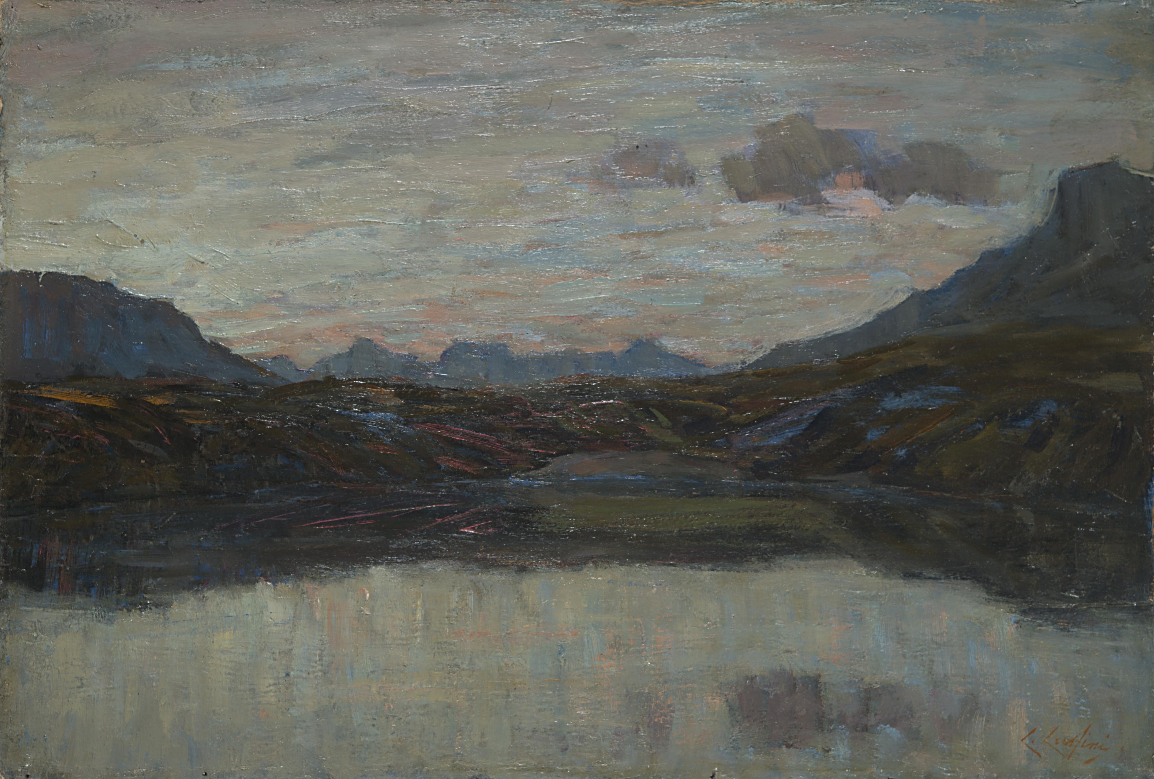 Carlo Cressini - Paesaggio lacustre