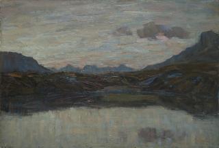 Carlo Cressini - Paesaggio lacustre