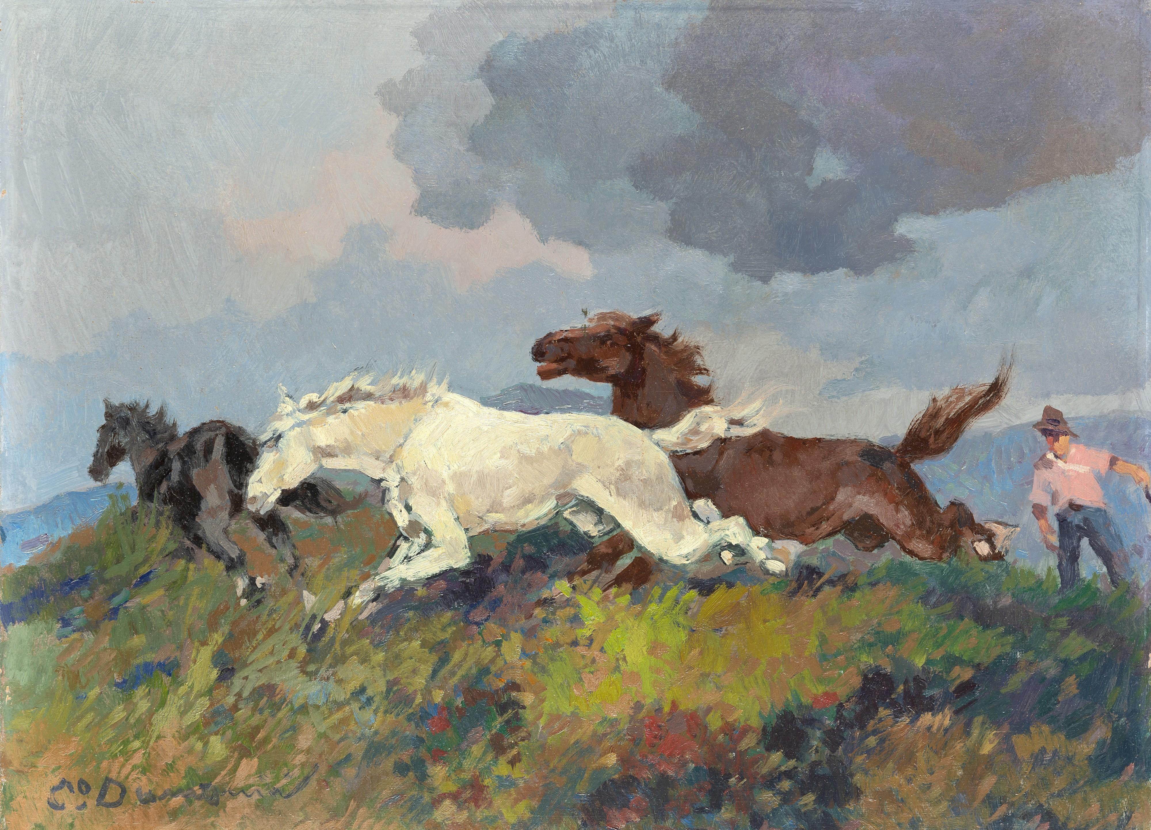 Carlo Domenici - Cavalli in corsa