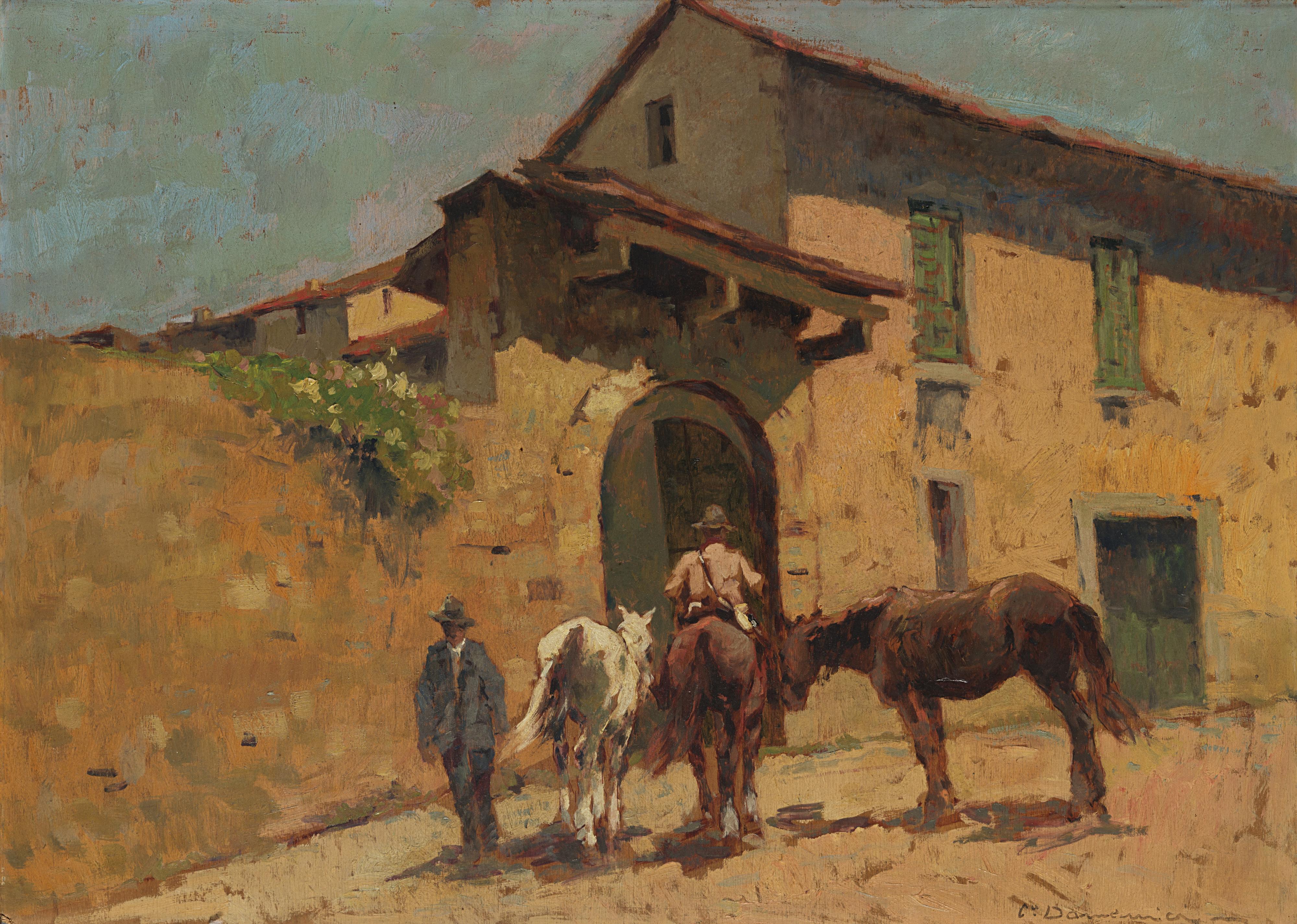 Carlo Domenici - In attesa davanti al portone