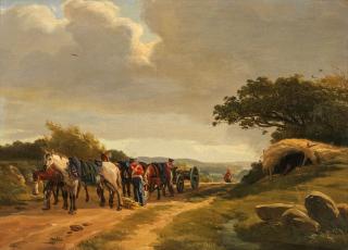 Carlo Edoardo Dalgas - Feeding the horse artillery