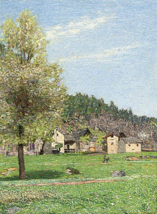 Carlo Fornara - A village next to the Vigezzo valley, Ossola, Italy