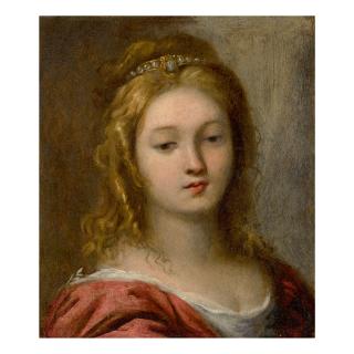 Carlo Francesco Nuvolone - Head Of A Woman Looking Down, Bust Length