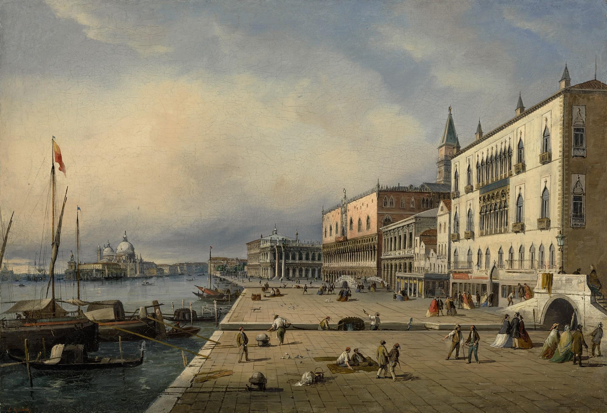 Carlo Grubacs - Riva Degli Schiavoni Seen From The West