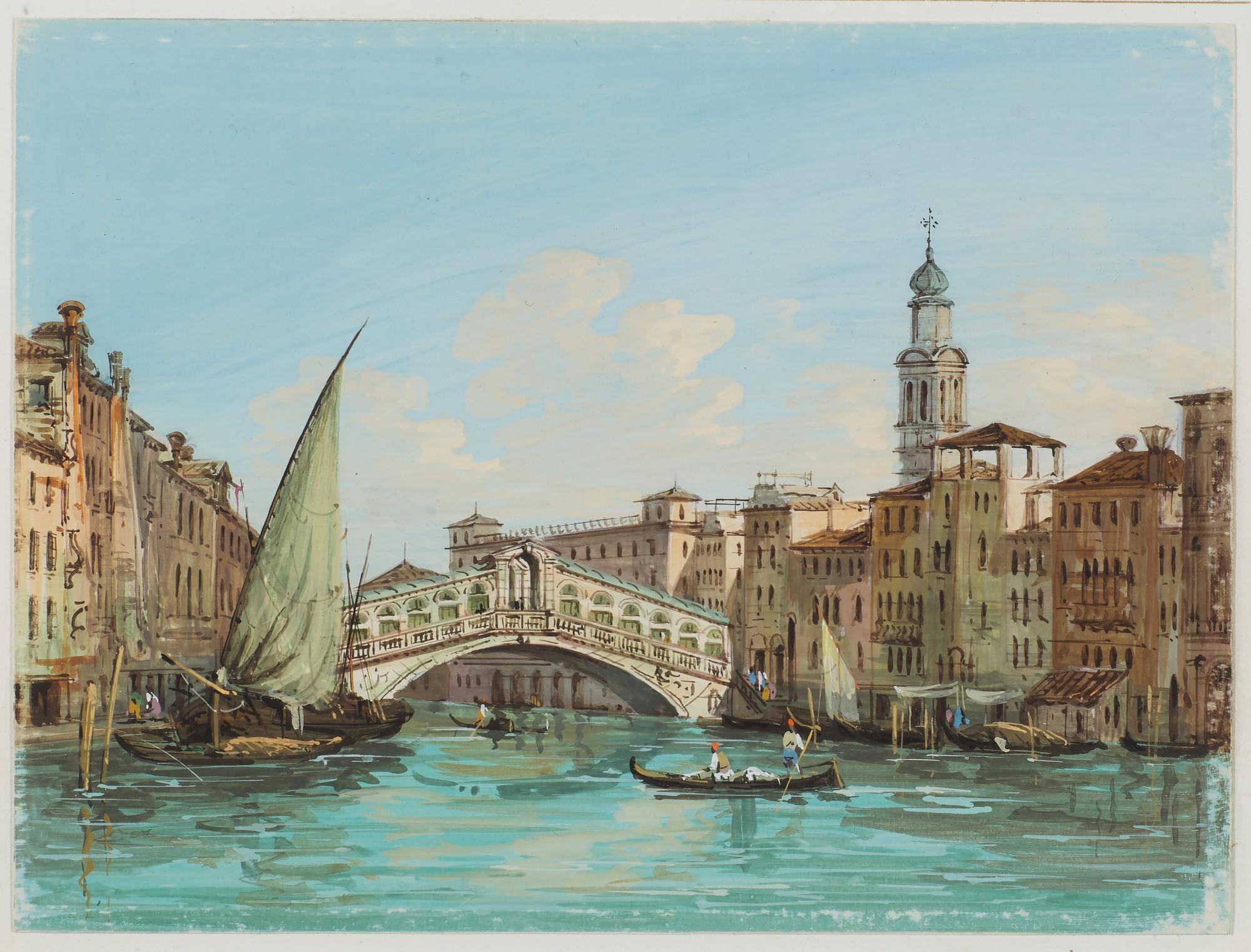 Carlo Grubacs - View Of The Rialto Bridge, Venice