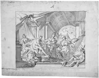 Carlo Innocenzo Carlone - Alexander Presenting Campaspe To Apelles