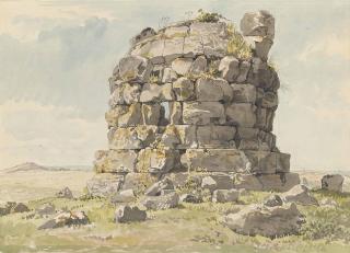 Carlo Labruzzi - A Roman tomb on the Via Appia near Bovillae