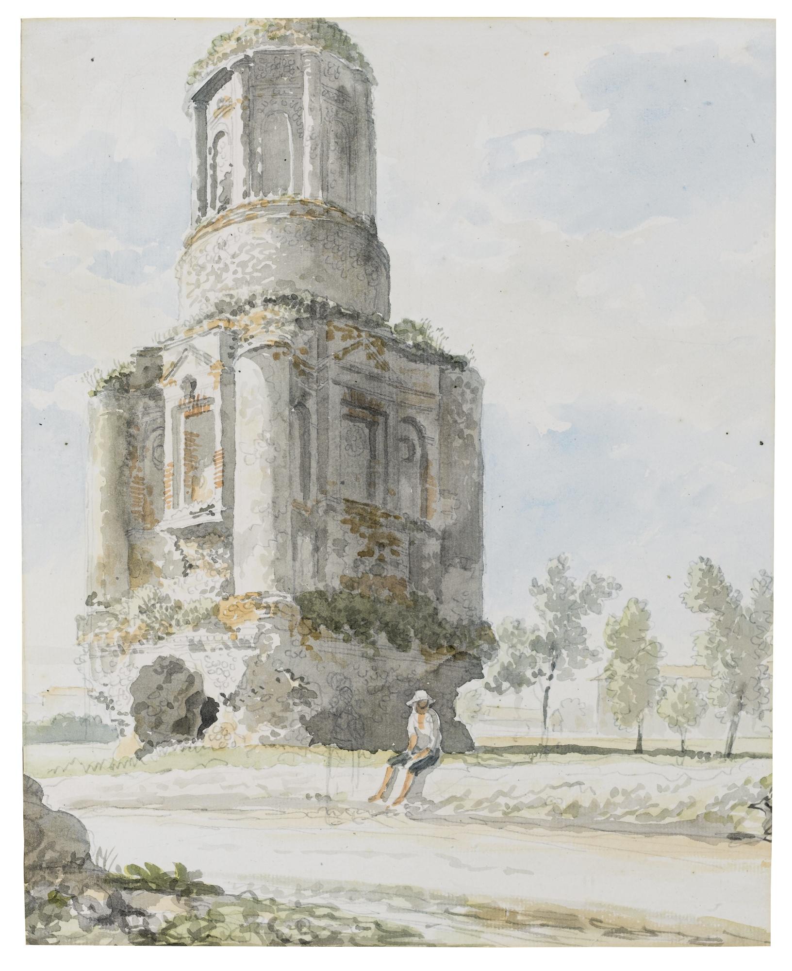 Carlo Labruzzi - The Ancient Tomb Called La Conocchia On The Road To Caserta