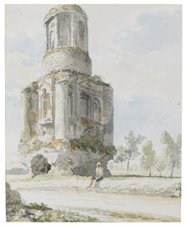 Carlo Labruzzi - The Ancient Tomb Called La Conocchia On The Road To Caserta