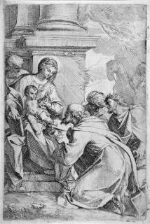 Carlo Maratta - 2 Bll.: Die Anbetung der Könige.