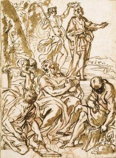 Carlo Maratta - Fame Crowning Plato\'S Timaeus