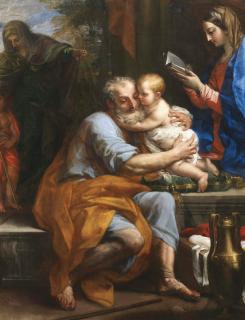Carlo Maratta - Holy Family: St. Joseph With The Christ Child