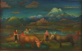 Carlo Mense - Asiatische Landschaft.