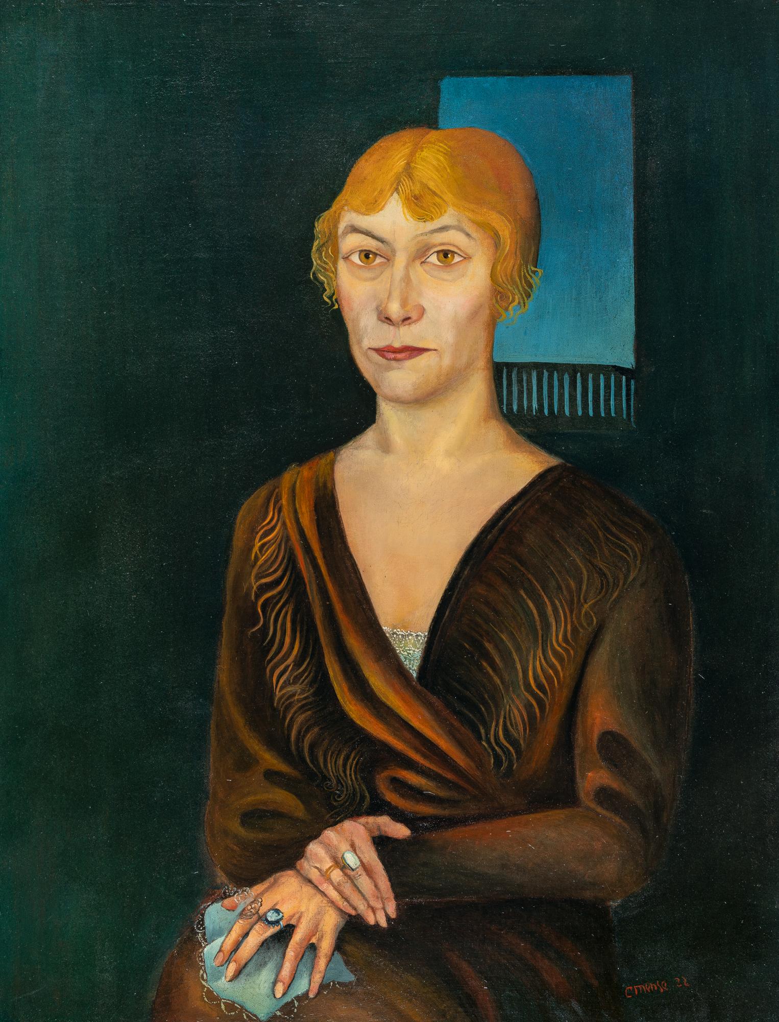 Carlo Mense - Recto: Bildnis Lisa Matern – Verso: Bildnis Davringhausen