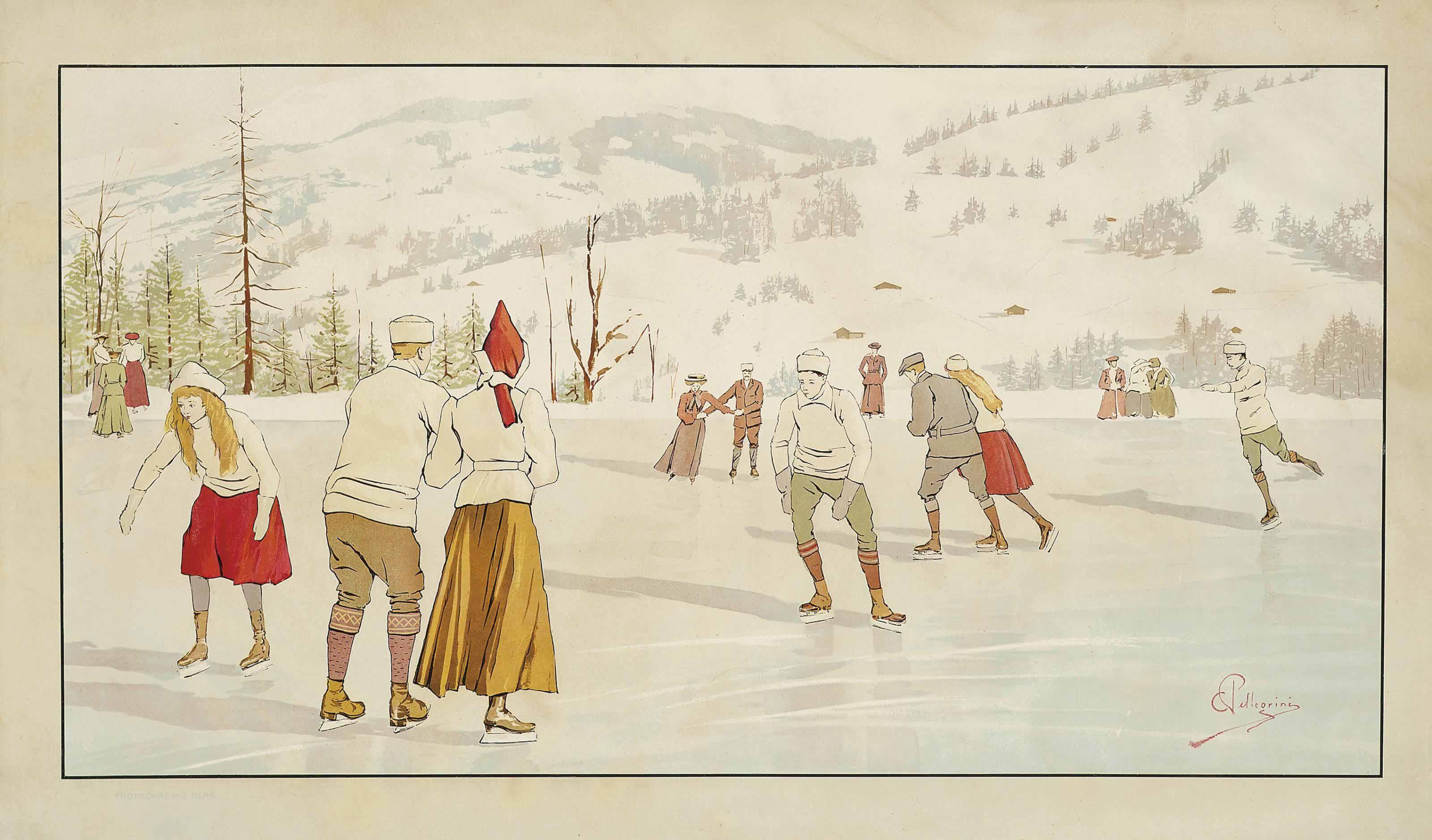 Carlo Pellegrini - Sunday Skating