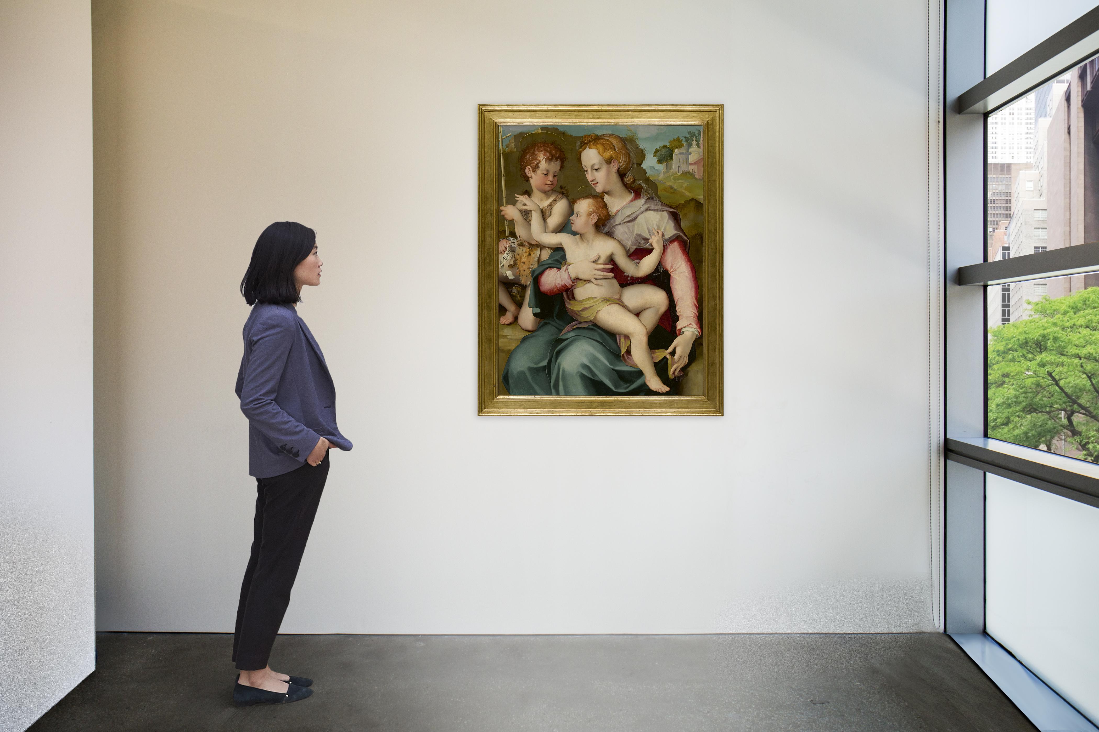 Carlo Portelli - Madonna And Child With The Infant Saint John The Baptist