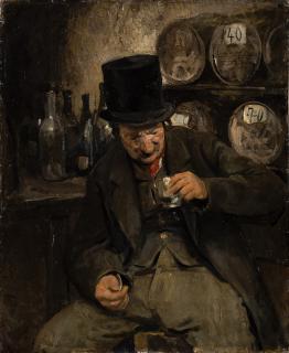 Carlo Siviero - Ritratto di Eduardo De Filippo nei panni di Edoardo Ferravilla che interpreta il Tecoppa