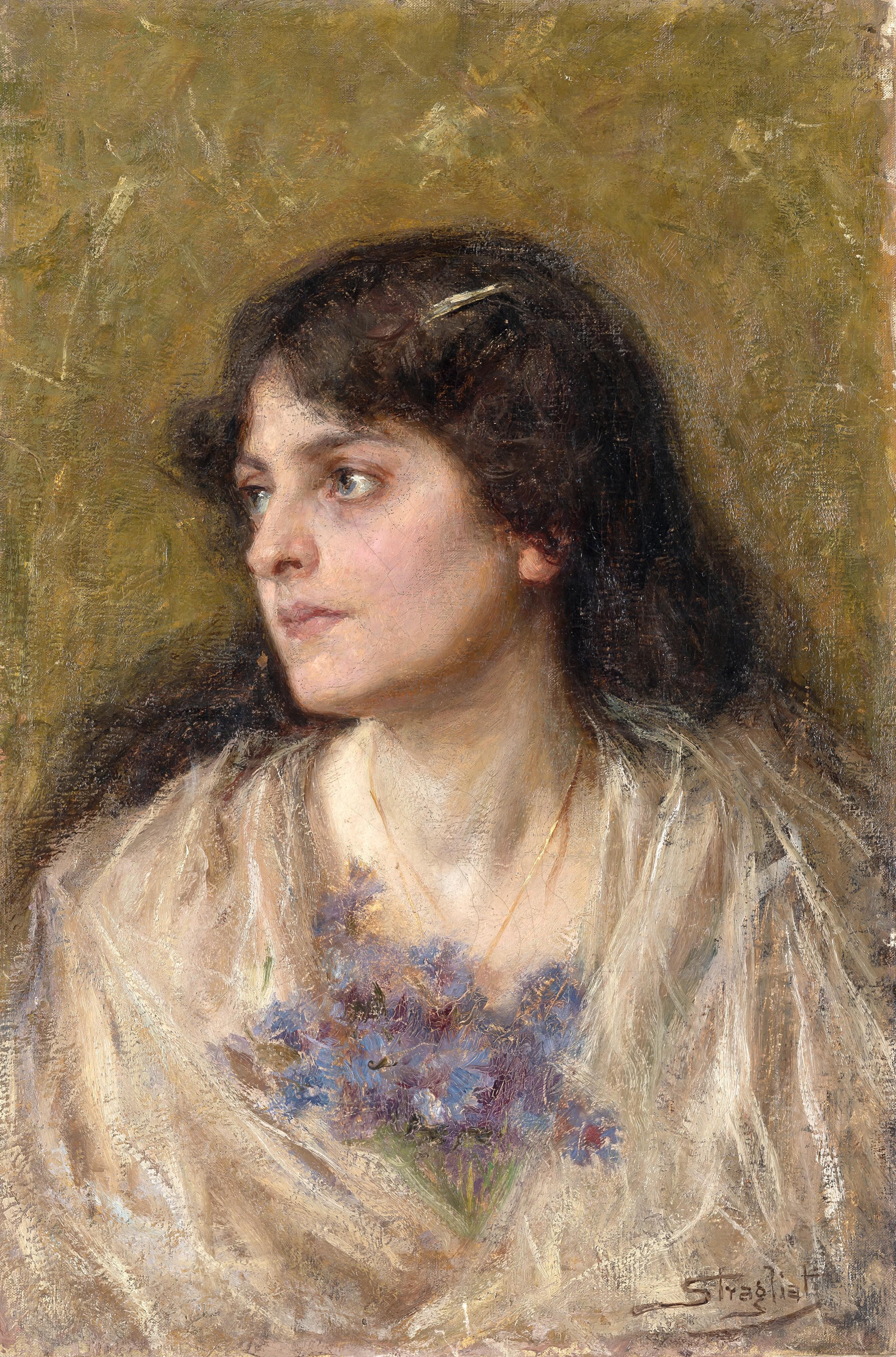 Carlo Stragliati - Ritratto femminile